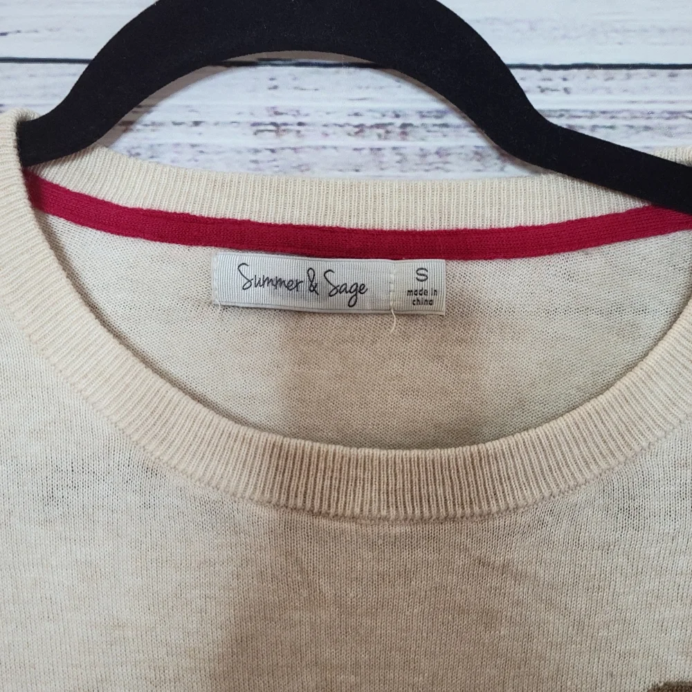 Summer & Sage S Frenchie Light Weight Cotton/ Cashmere Blend Sweater - Picture 5 of 6